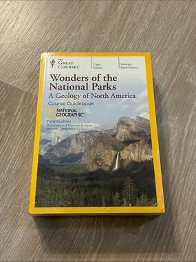 National Geographic NWT “Wonders of the National Parks” Course Guidebook+DVDs
